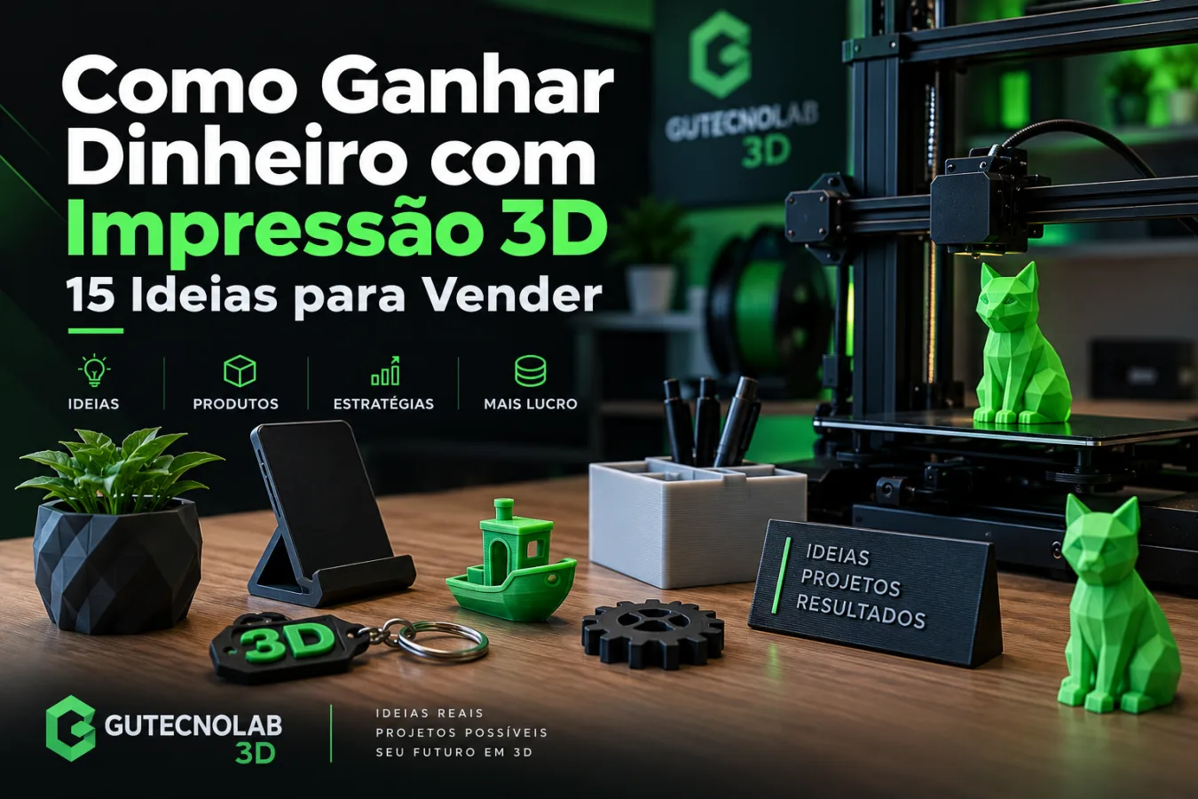 Como ganhar dinheiro com impressão 3D com ideias de produtos para vender